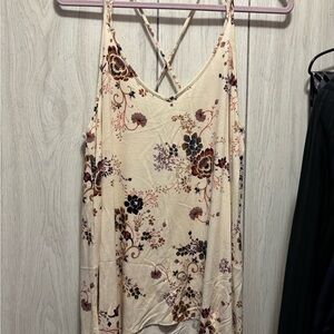 American Eagle Outfitters Beige Floral Camisole